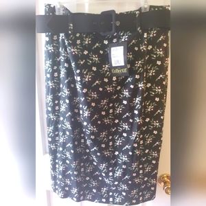 Collectif of London XXL / 18 Juanita Berry Floral pencil skirt NWT Rockabilly